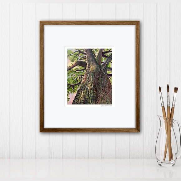 ‘Grounded’ Limited Edition Glicée Fine Art Print Unframed Signed Nature Tree - Picture 8 of 11